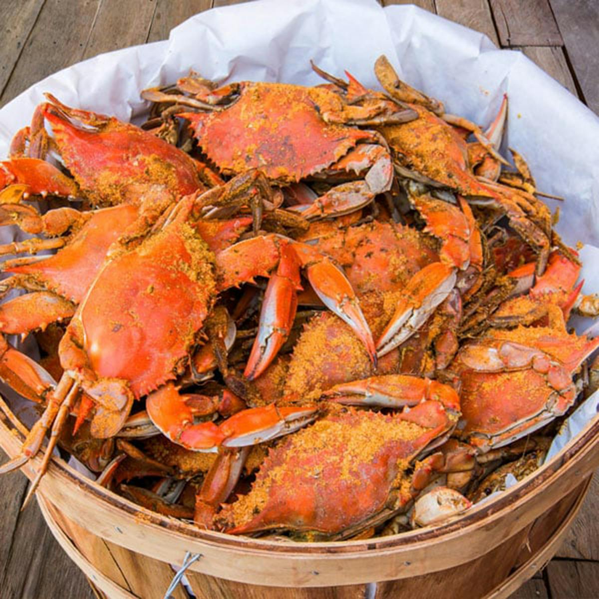 Standard Male Maryland Blue Crabs - 1/2 Bushel by Cameron’s Seafood